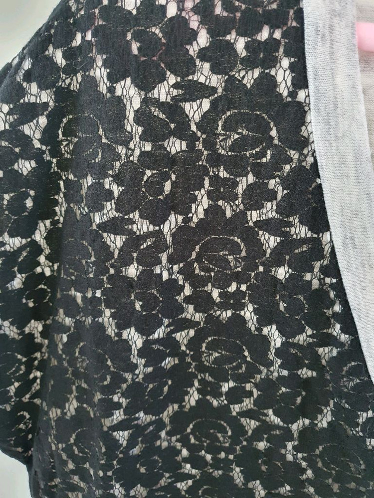 (상태보통)레이스 가디건 55~66반--3