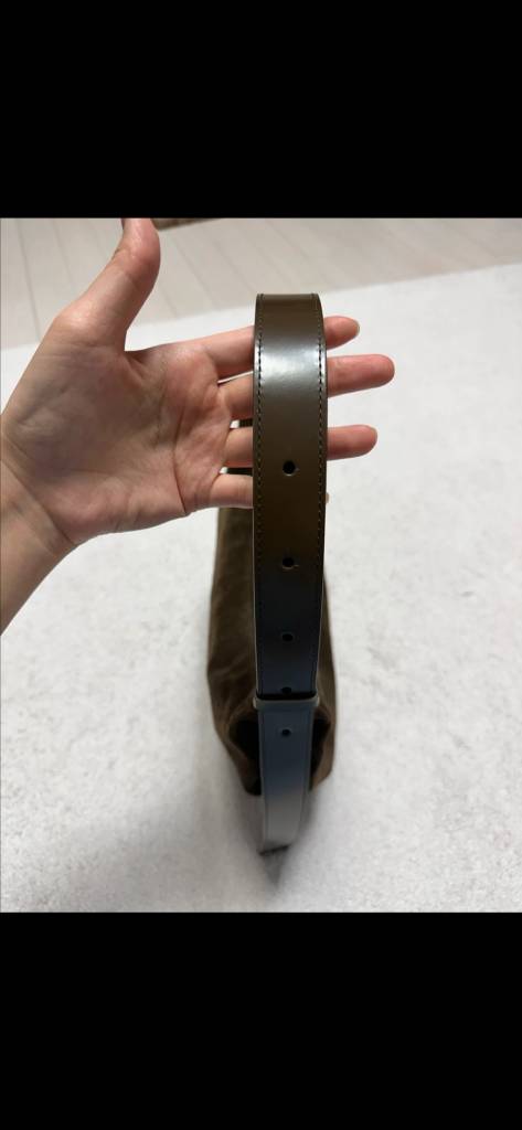 낫띵리튼 스웨이드 호보백(카멜/브라운)--2