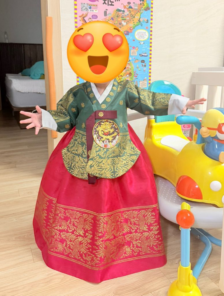 여아 한복 3호 중전한복 (속치마포함)--5