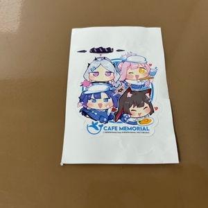 블루아카이브 카페 메모리얼 한정 스티커 미사용 새상품