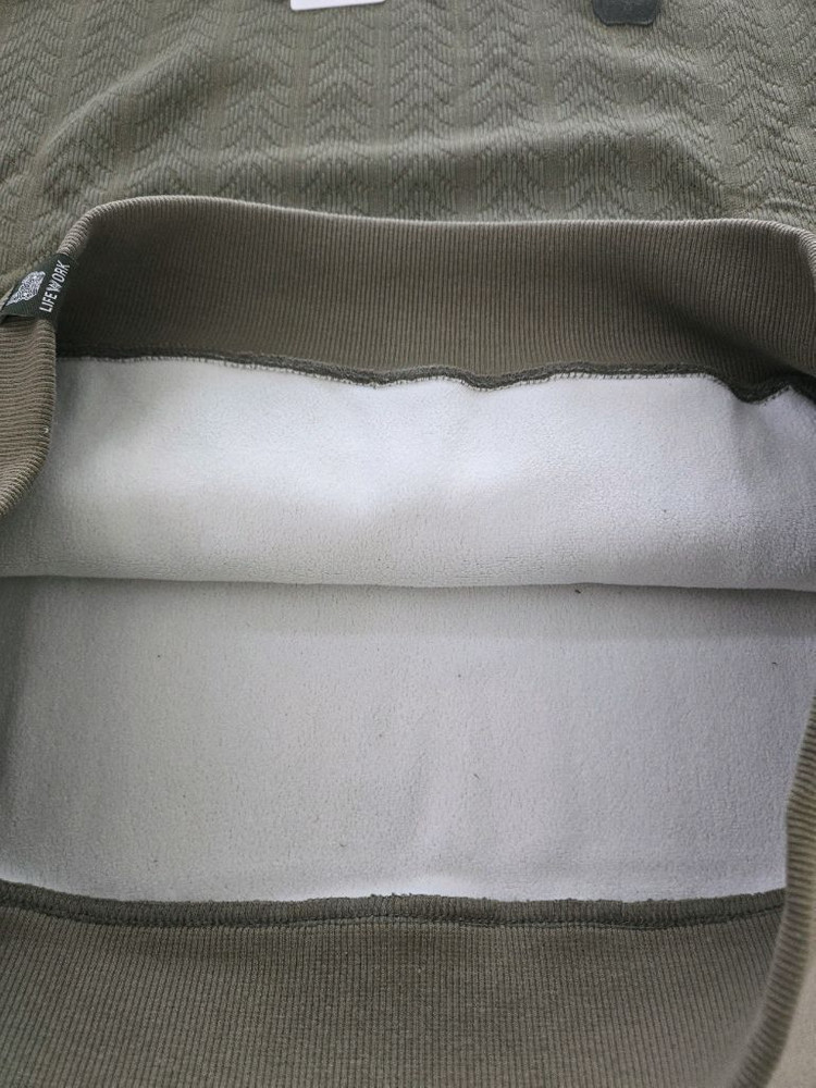 라이프워크 블랙 퀼팅 후드티 M사이즈 새상품--4