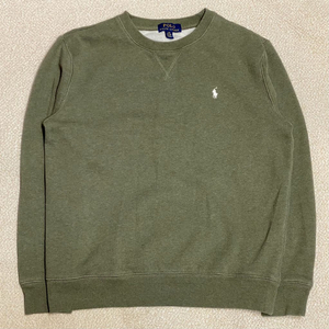 (정품) 폴로 신형 보이즈 카키 기모 맨투맨 L 14-16세