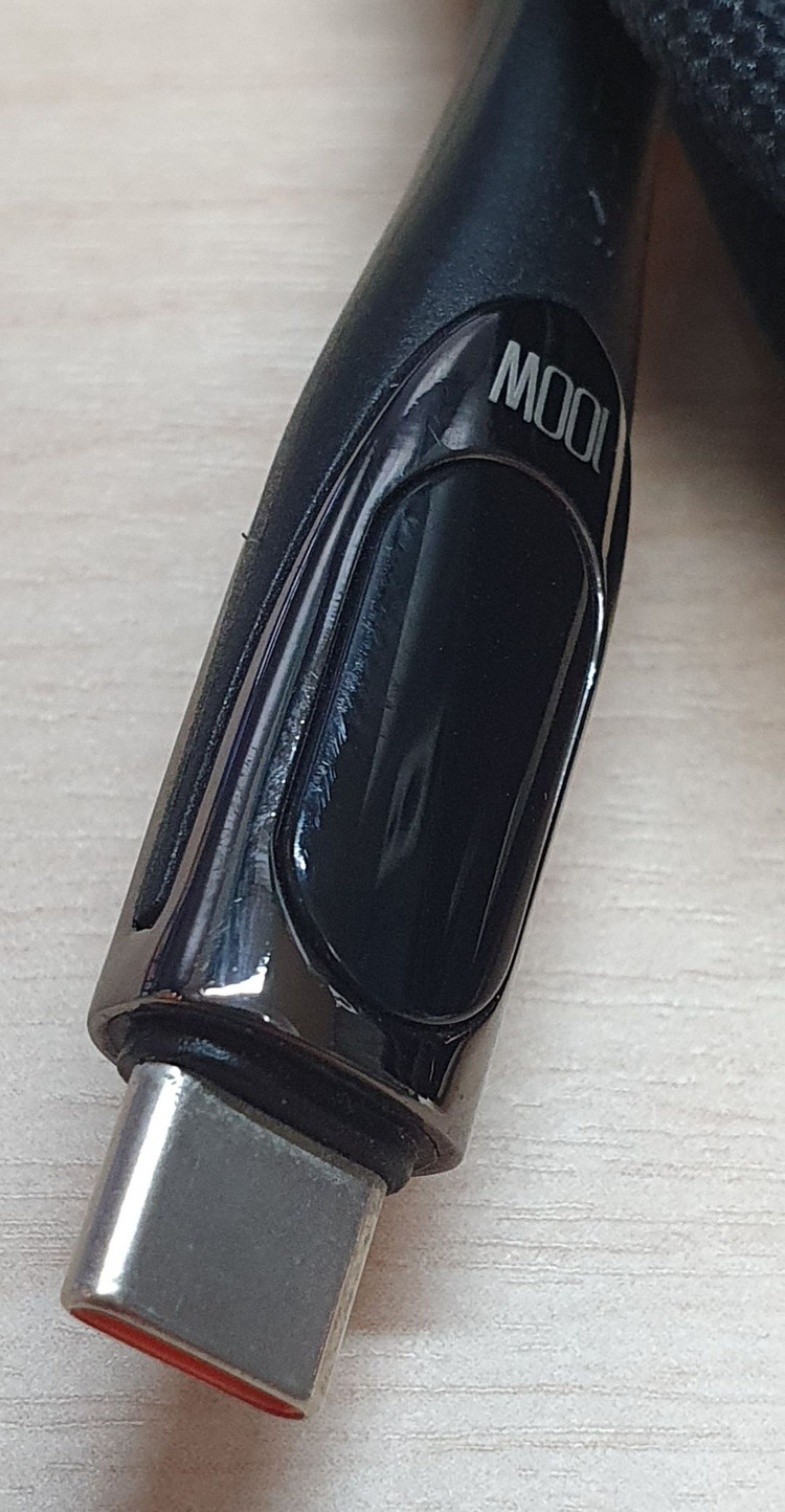 TOOCKI USB C to C 직조 슬리빙 케이블, 100W, 전력량 표시, 2m_74 이미지