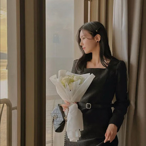 리리앤코 트위드 롱원피스 택달린 새제품 | 2부 드레스 아뜨랑스 플로움 bau 브라이드앤유 이미지