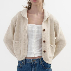 헤더먼트 prestige knitted jacket 프레스티지 니트 자켓 크림