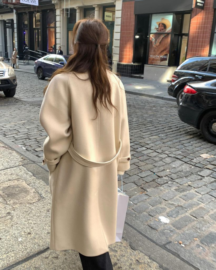 타낫 래글런 캐시미어 롱코트 아이보리--1