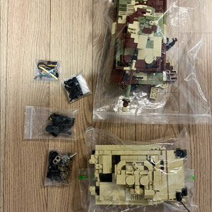 레고 밀리터리피규어 부품+ 탱크 2개 일괄판매