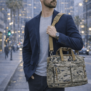 멀티카모 2중 노트북 서류가방 손가방 크로스백