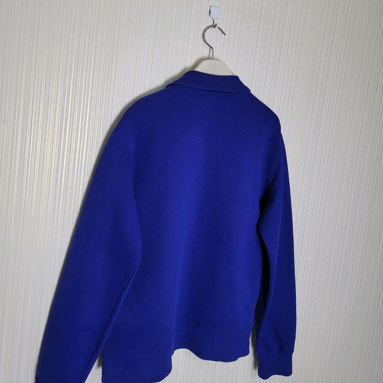 100_폴로 스포츠 하프집업 맨투맨 티셔츠 블루--3