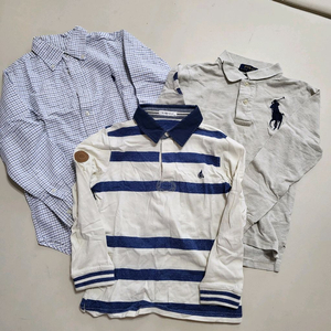 폴로/빈폴 키즈 긴팔 티셔츠 셔츠 130 3벌 일괄