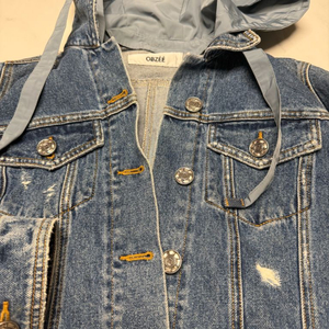 오브제 후드청쟈켓