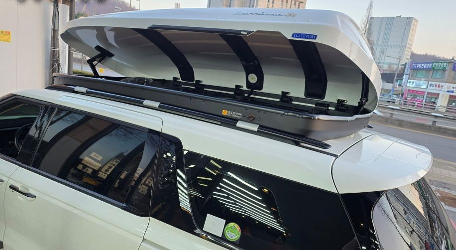 카니발 코토 일체형 루프박스 대용량 화이트--1