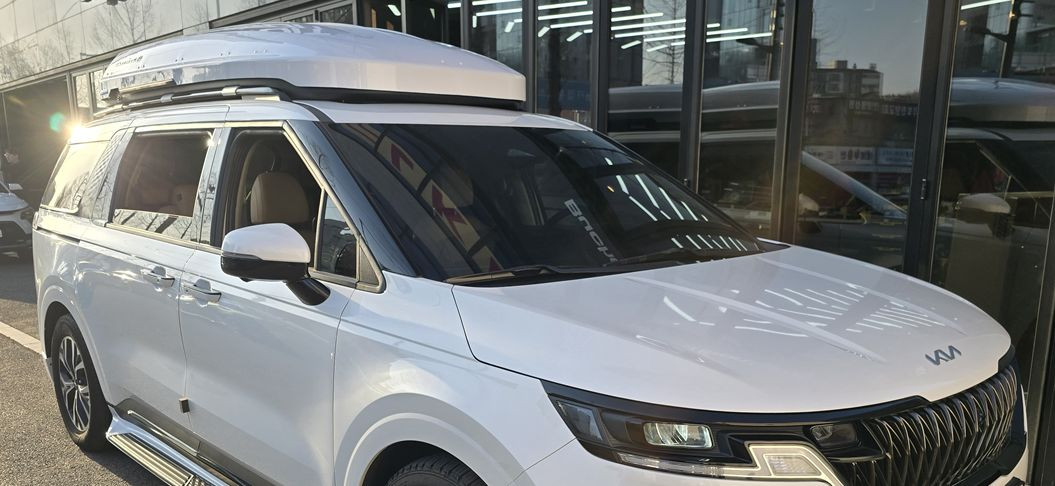 카니발 코토 일체형 루프박스 대용량 화이트--3