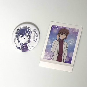 명탐정 코난 셰리 원화 캔뱃지&파샤