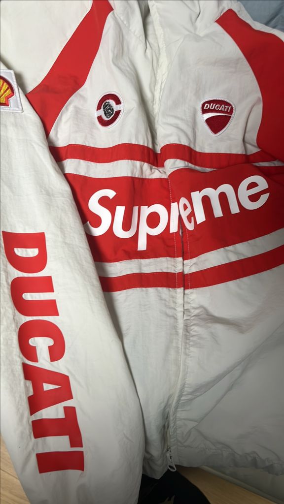 정품 슈프림 두가티 자켓 상의 M (슈프림 백 포함)--6