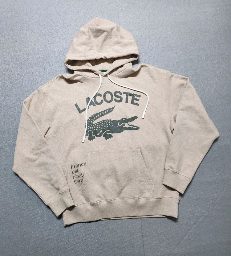라코스테 루즈핏 크로커다일 후드티셔츠--0