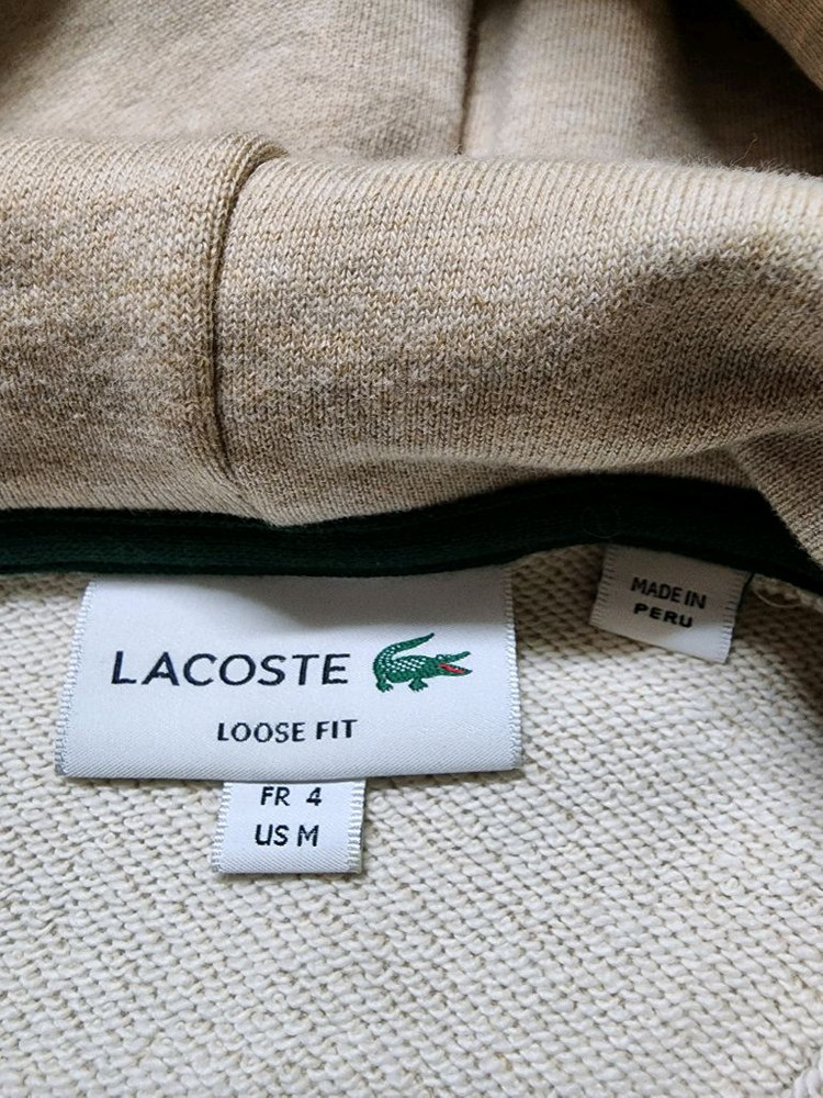 라코스테 루즈핏 크로커다일 후드티셔츠--4