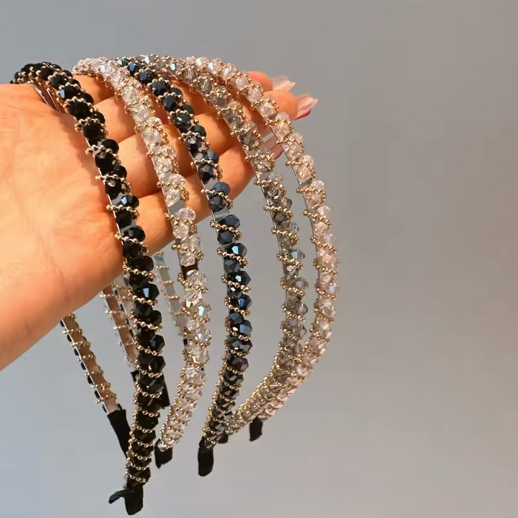 보석 큐빅 비즈 반짝이 머리띠 6color 이미지