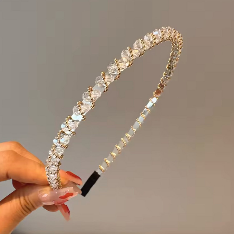 보석 큐빅 비즈 반짝이 머리띠 6color 이미지