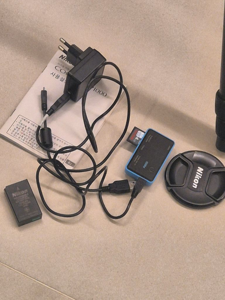 니콘 쿨픽스 P1000 125배줌 카메라&니콘KT324C 삼각대 이미지