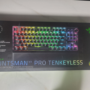 레이저 헌츠맨 v3 pro tkl 키보드 풀박스 판매
