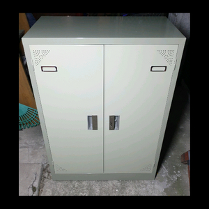 3X4 열쇠잠금방식 3단 철제 캐비넷 락커 수납장(높이-120cm)