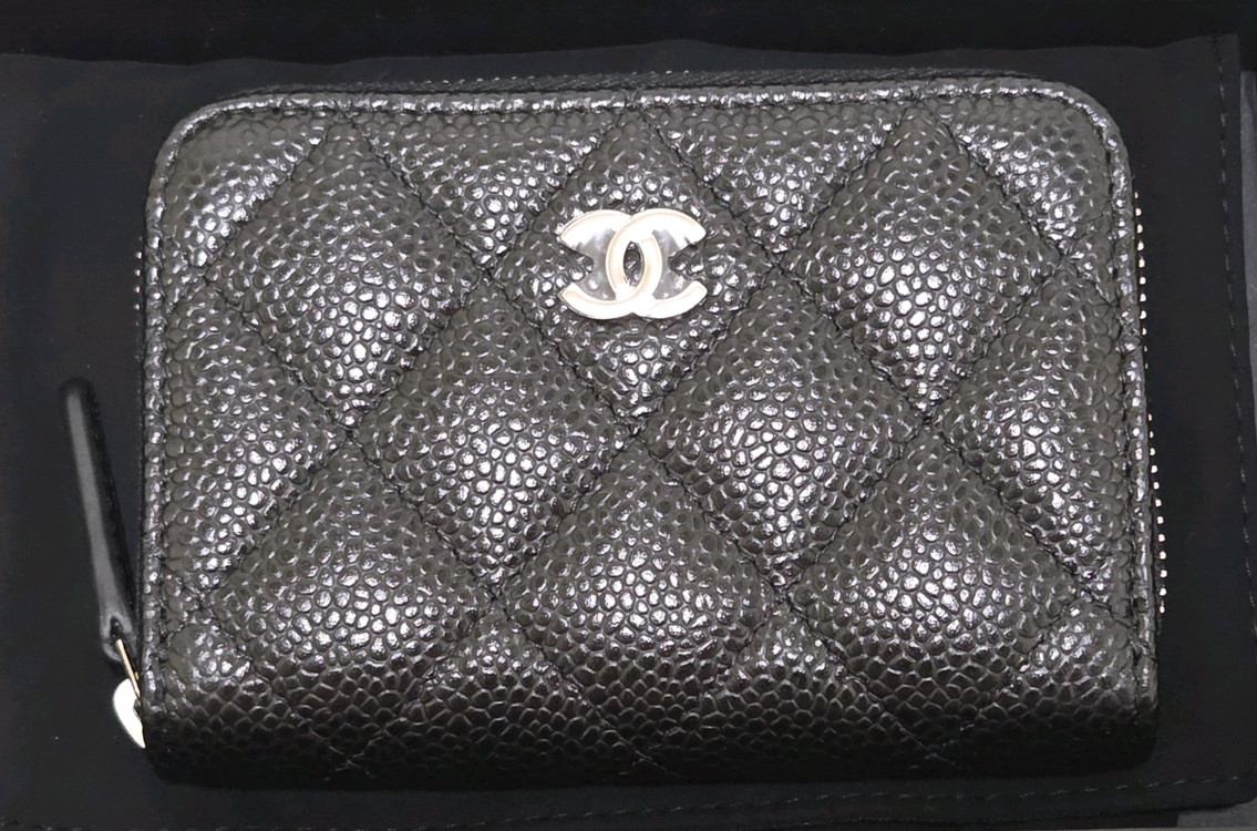 지존 샤넬 지퍼돌이 지갑 (새거)--1