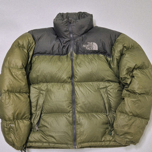 (S/90) 노스페이스 구형 700 올리브 골드원코리아 눕시 구스 패딩