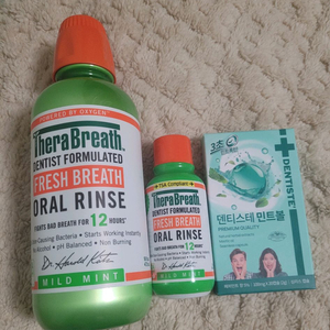 [새상품] 테라브레스 가글, 덴티스테 민트볼