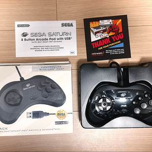 (단순개봉품) 레트로비트 세가 새턴 복각 USB 컨트롤러