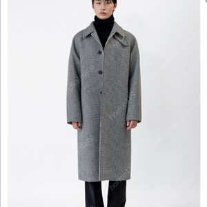 하운드투스 발마칸 블랙체크 코트(인사일런스)