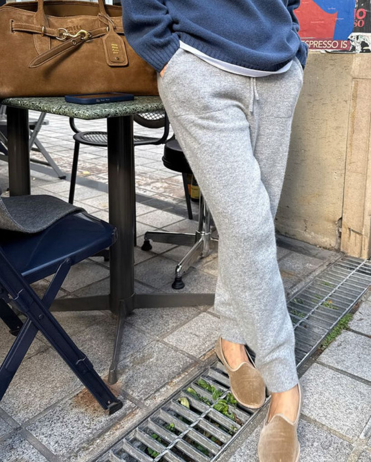 디그리스 Digris 홀리 조거팬츠(울캐시미어 니트 팬츠)--3