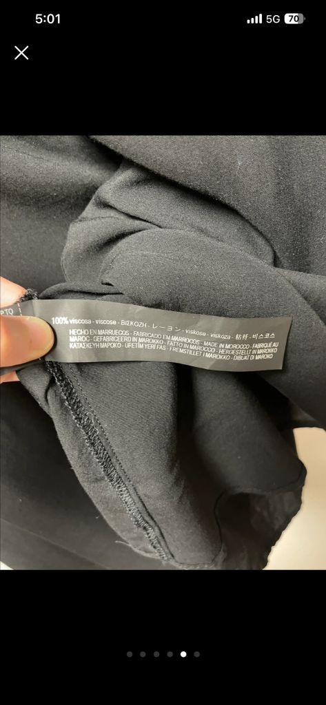 자라 우먼 블랙 롱 셔츠 원피스 S사이즈 이미지