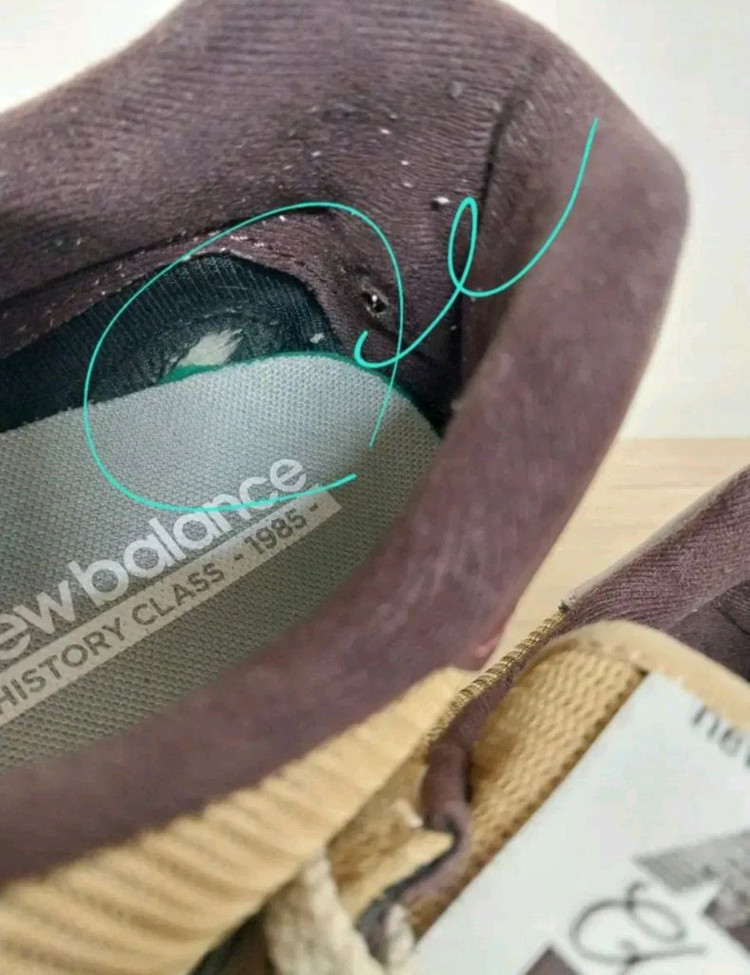 남성 뉴발란스 574 머스터드 브라운 운동화 (275) 이미지