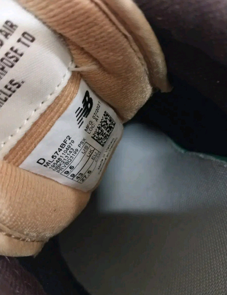 남성 뉴발란스 574 머스터드 브라운 운동화 (275) 이미지