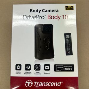 트랜센드 현장 녹화 보안용 바디캠 TS64GDPB10C DrivePro Body 10 블랙 미개봉 새상품