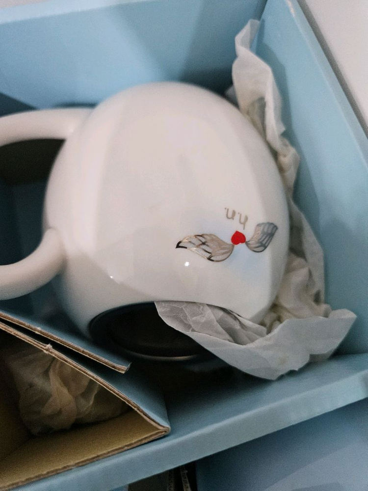 히노미치 나카노 블루 다기찻잔 셋트 구하기 어려운 색상--2