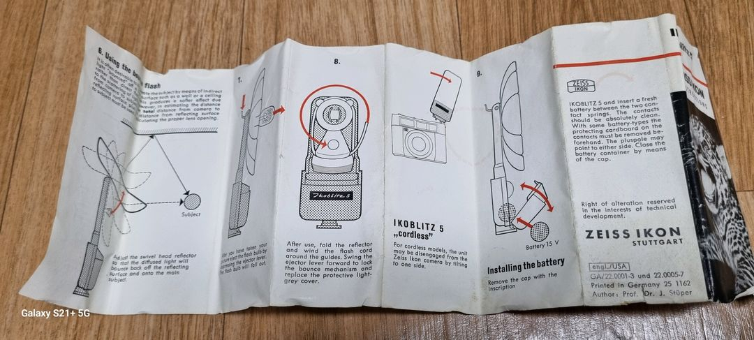 (양) 미사용 박스품 Zeiss Ikon의 Ikoblitz 5 플래시--2
