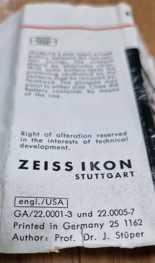 (양) 미사용 박스품 Zeiss Ikon의 Ikoblitz 5 플래시--5