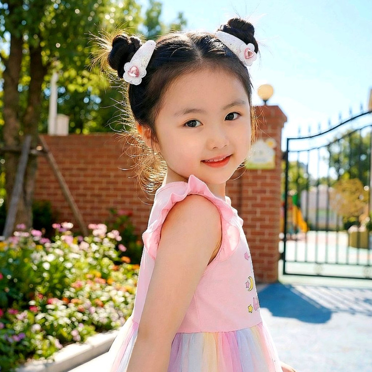 여아 보석 공주핀 똑딱핀 상품촬영용 새상품--2