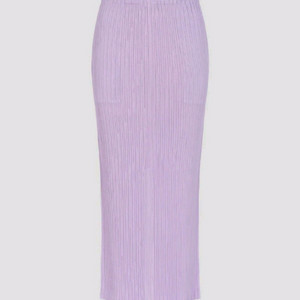이세이미야케 해칭 스커트 2 사이즈 퍼플
