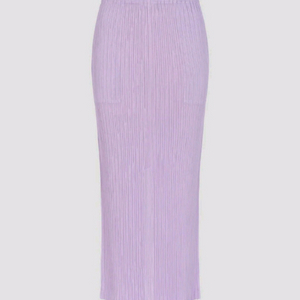 이세이미야케 해칭 스커트 2 사이즈 퍼플
