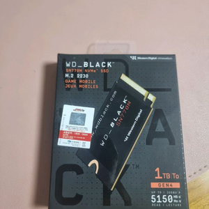 WD BLACK SN770m 1tb 미개봉 4.0 ssd m.2 2230 스팀독