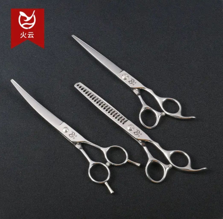 7인치 고급 애견 미용가위3p+구성품 풀세트(새상품)--3