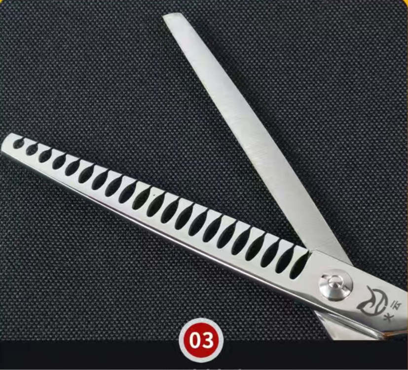 7인치 고급 애견 미용가위3p+구성품 풀세트(새상품)--6