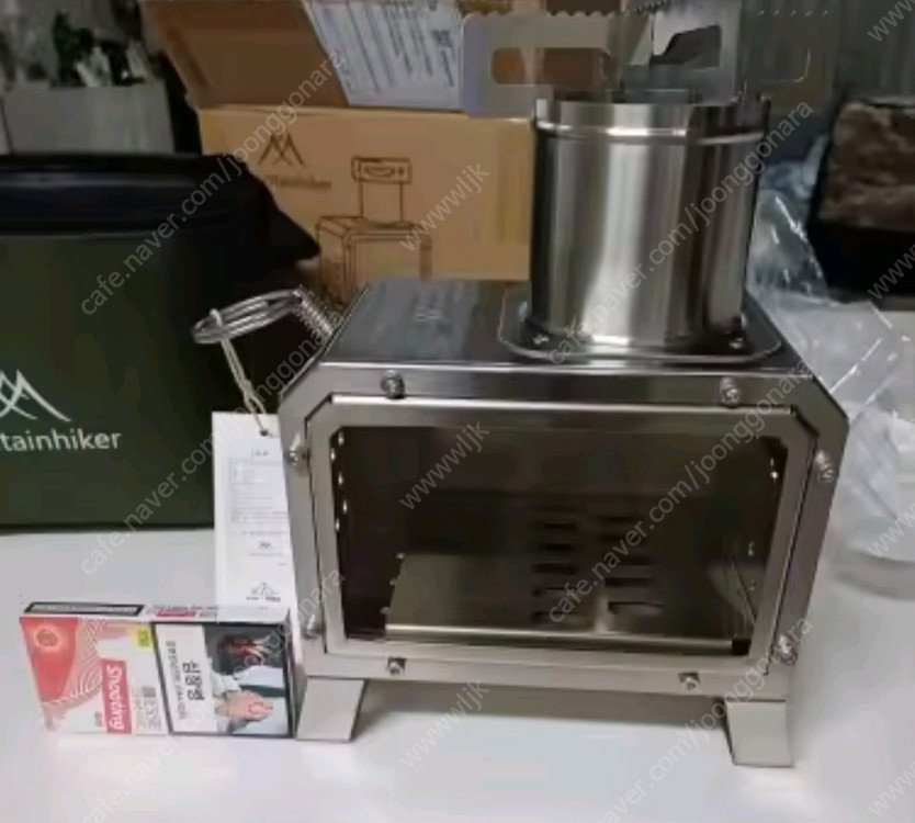 캠핑용 유리 휴대용 화목 난로 - 새상품 이미지