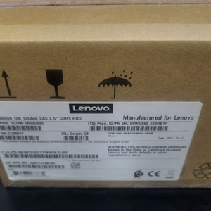 레노버 서버 HDD, 2.5" 300GB 10Krpm 5개, 메모리 16GB DDR4 3개