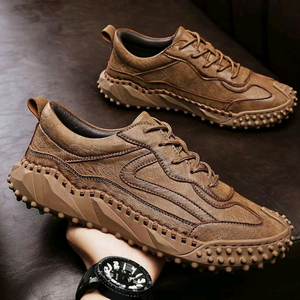 천연소가죽 남성 캐주얼 수제화(새것)