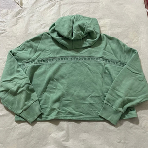 언더아머 여성 크롭 후드티 M