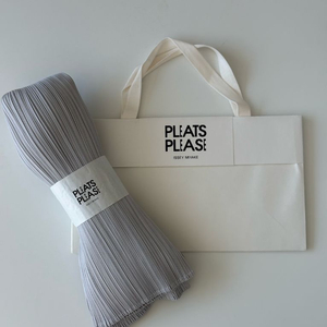 플리츠플리즈 베이직 팬츠 라이트그레이 새상품